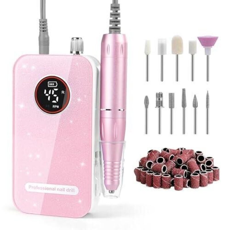 Quiet 45000 RPM Electric Nail Drill Kit - 67% Discount