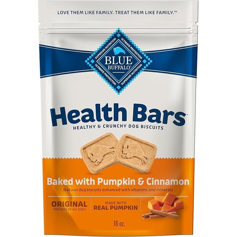 Blue Buffalo Health Bars Dog Biscuits - Healthy & Crunchy Treats for Dogs