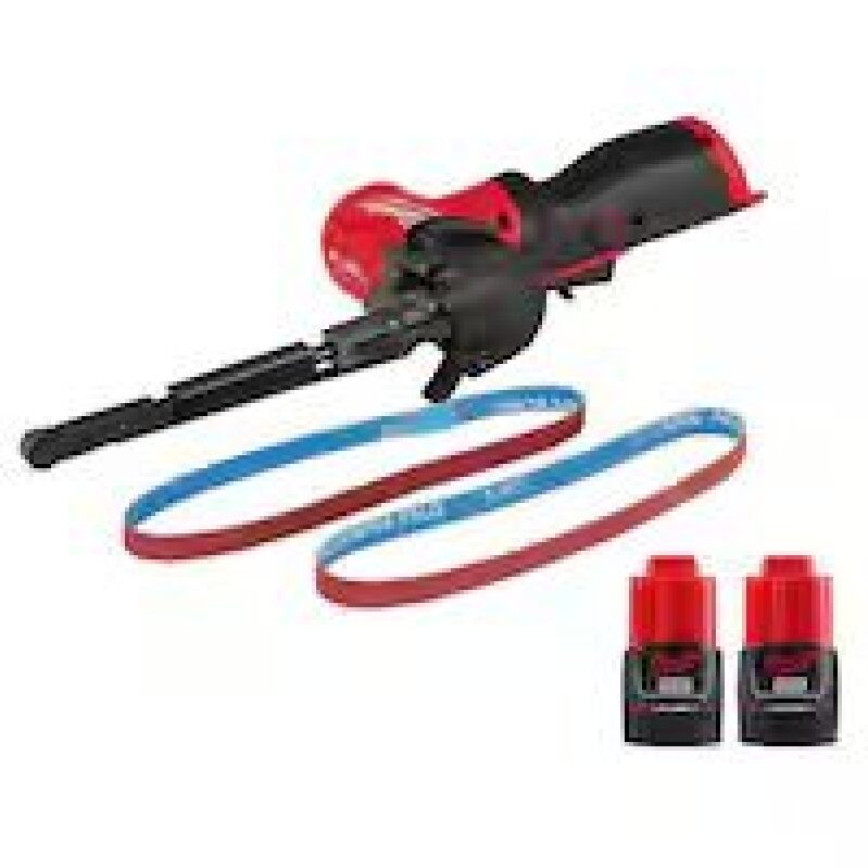Milwaukee M12 FUEL 12V Cordless 1/2 x 18-in Bandfile & Battery 2pk