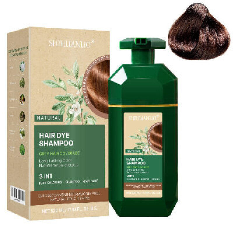Natural Hair Dye Shampoo - Grey Hair Coverage