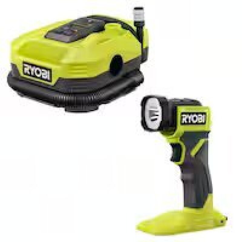 RYOBI ONE+ 18V Cordless Dual Function Inflator Deflator with Cordless LED Light
