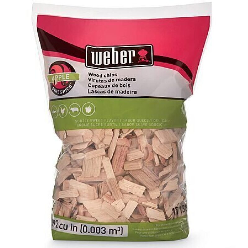 Weber Apple Wood Chips for Grilling - Premium BBQ Smoking