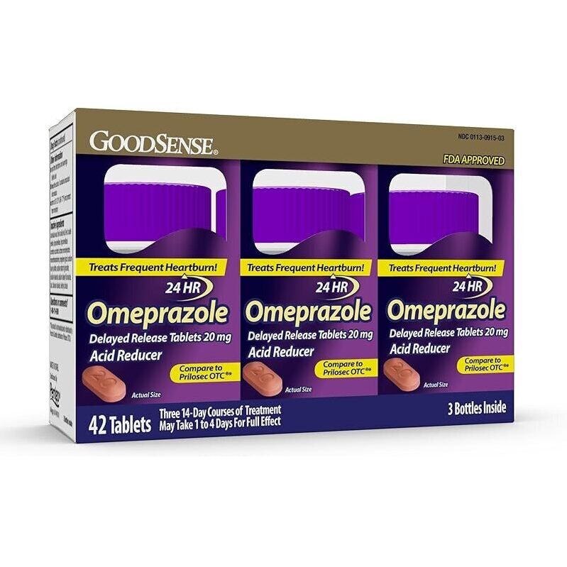 GoodSense Omeprazole Delayed Release Tablets: Effective Relief for Frequent Heartburn