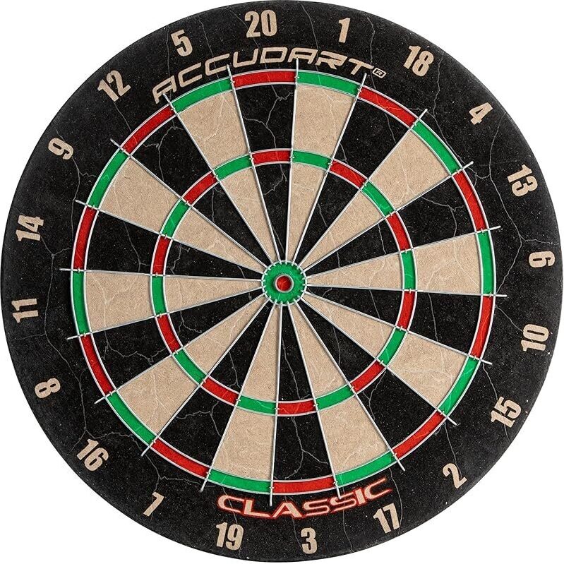 Classic Bristle Dartboard: 18 x 1.5-in - Perfect for Steel-Tip Play