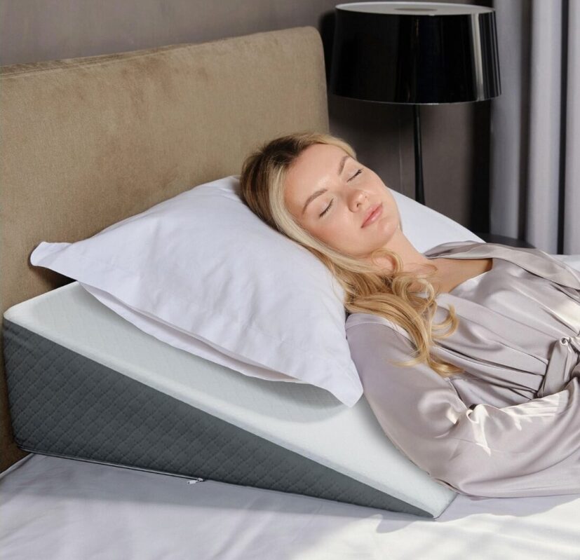 Kolbs Triangle Wedge Pillow for Bed - Ideal for Sleep Apnea, Acid Reflux, and Back Pain Relief