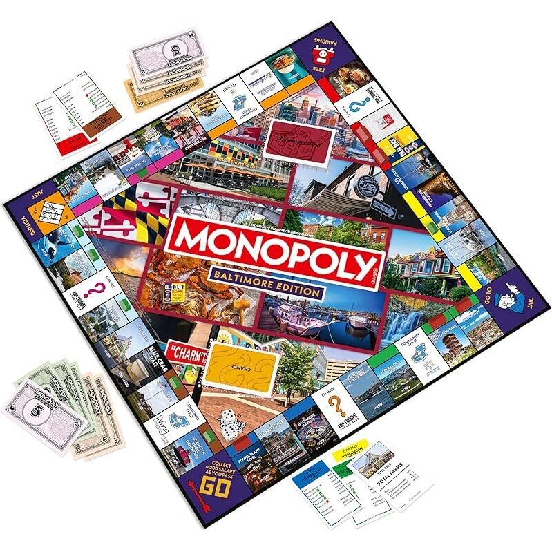 Top Trumps Monopoly Baltimore MD Edition: Engaging Family Board Game