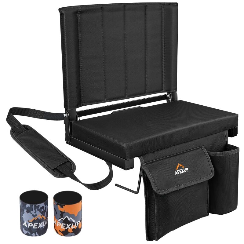 APEXUP Stadium Seats with Back Support - Ultimate Comfort for Outdoor Events