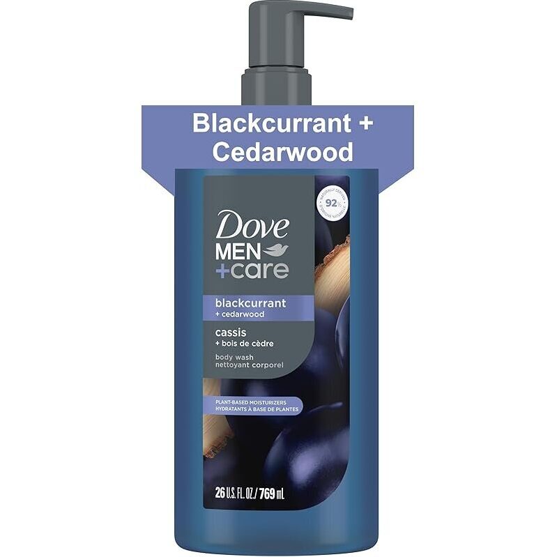 Dove Men Moisturizing Body Wash - Blackcurrant + Cedarwood