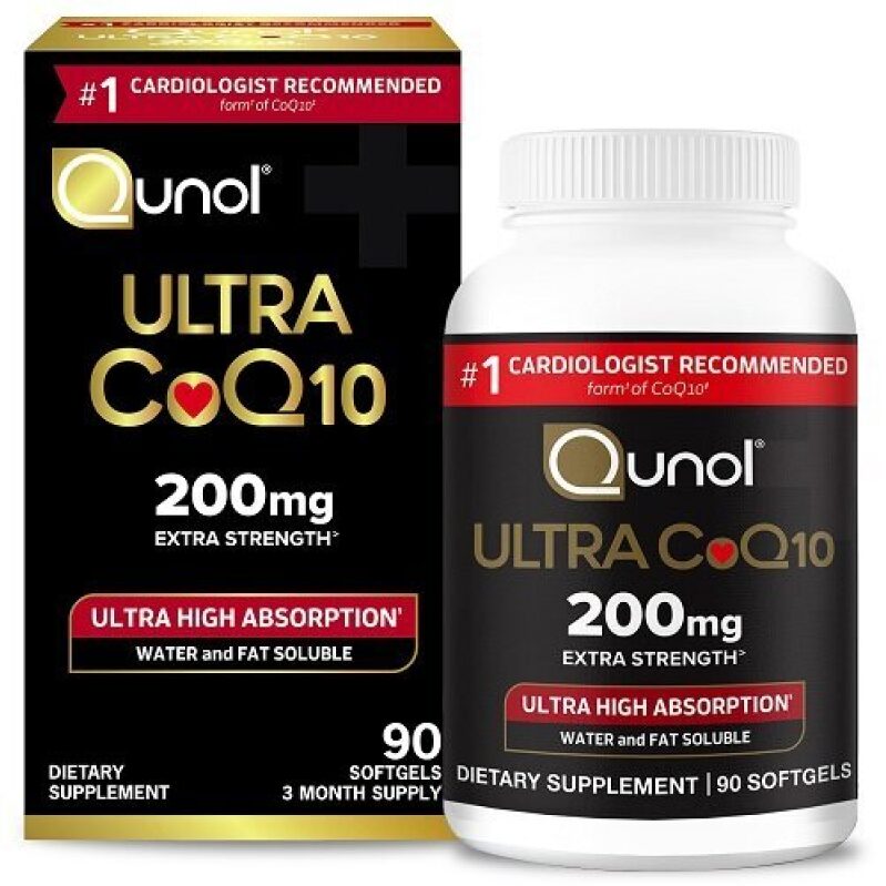 Qunol Ultra CoQ10 200mg Softgels - High Absorption Heart Health Supplement
