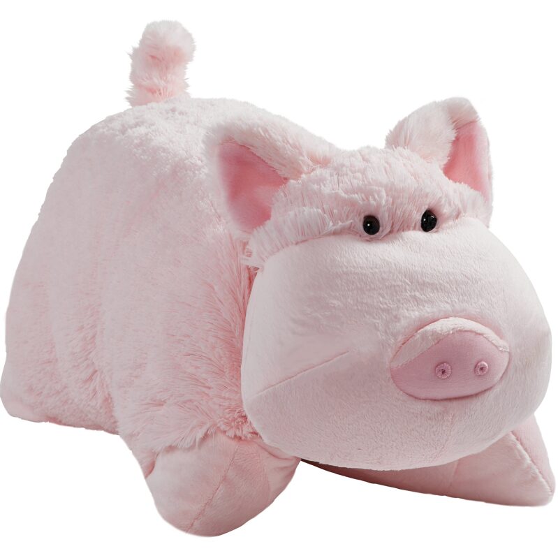 Plush Wiggly Pig - A Cozy and Durable 18-inch Stuffed Animal for Relaxation and Play