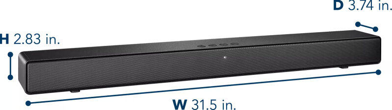 Insignia 2.0-Channel Soundbar NS-SB20 - Enhanced Home Theater Sound