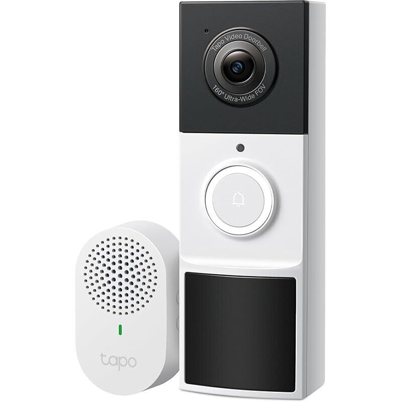 Tapo 2K Wireless Smart Video Doorbell with Chime - High-Resolution Security