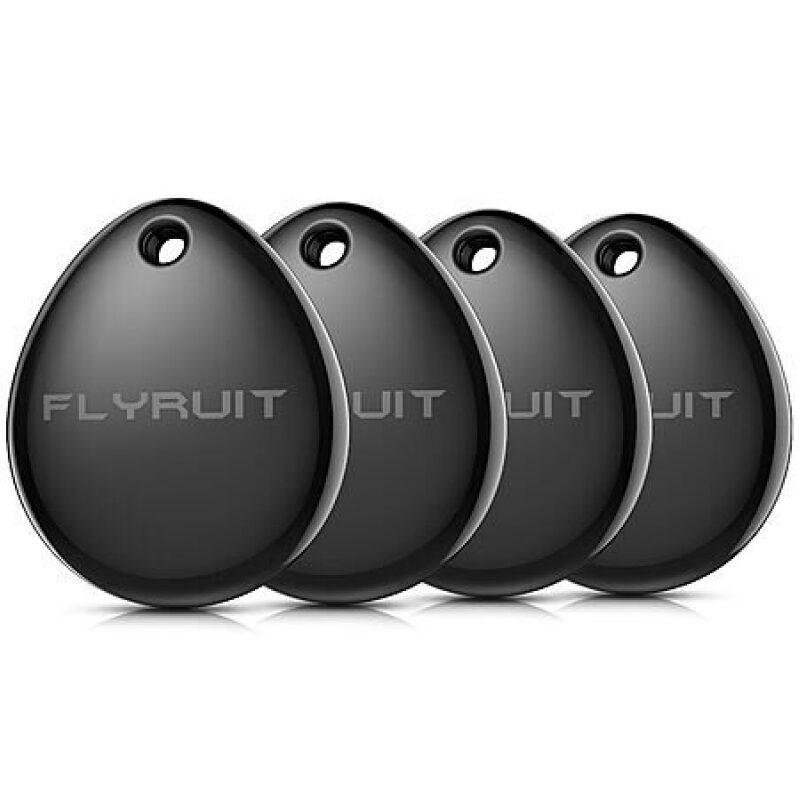 Air Tracker Tags-4 Pack for Apple Find My (iOS Only): Official MFi Certified, Mini Bluetooth Key Finder Locator with Sound, Smart Luggage Tracker for iPhone, Suitcases, Backpack, Wallet, Bike