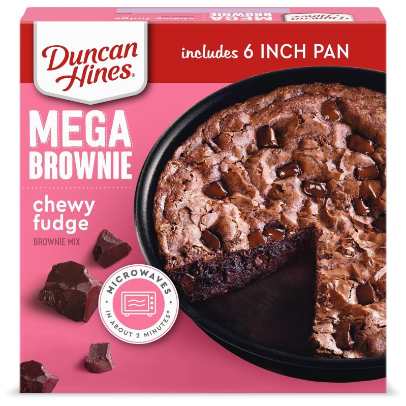Duncan Hines MEGA Brownie Mix: Chewy Fudge Brownies - Quick and Easy Dessert
