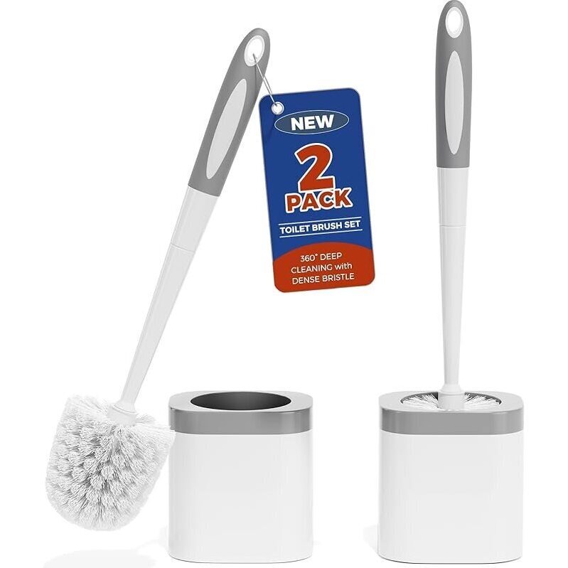 Upgrade Your Bathroom with the Holaloha 2-Pack Toilet Brush and Holder Set