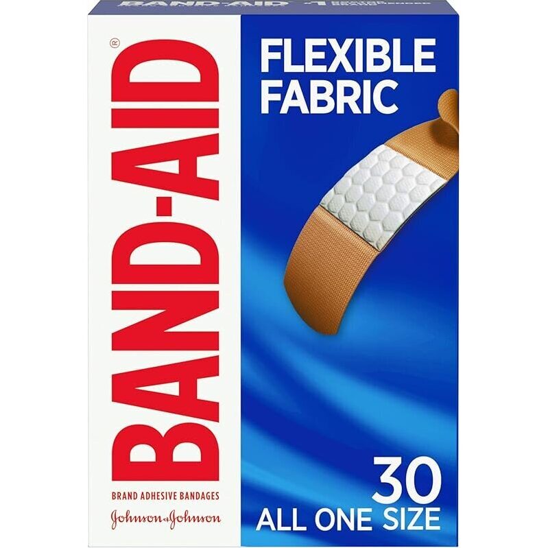 Band-Aid Brand Flexible Fabric Adhesive Bandages - 60 Count