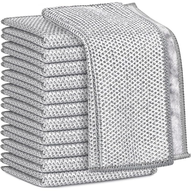 12-Pack AIDEA Non Scratch Wire Dishcloths - Durable Cleaning Solution