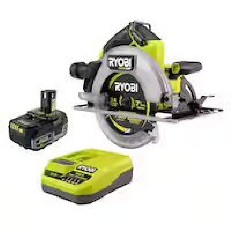 RYOBI ONE+ HP 18V Circular Saw with Battery & Charger - High Performance & Efficiency