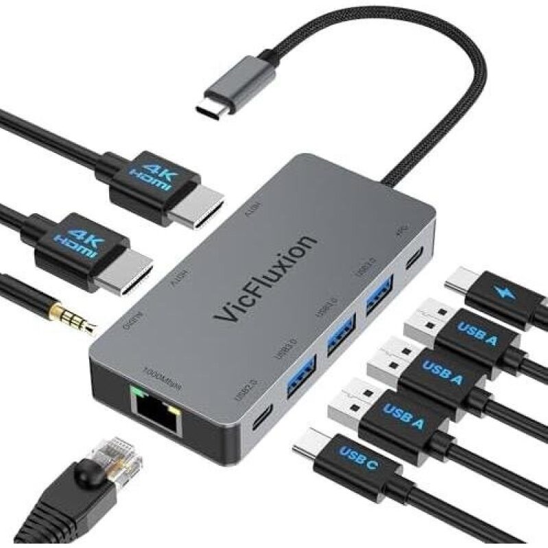 Upgrade Your Connectivity with VicFluxion 9-in-1 Docking Station