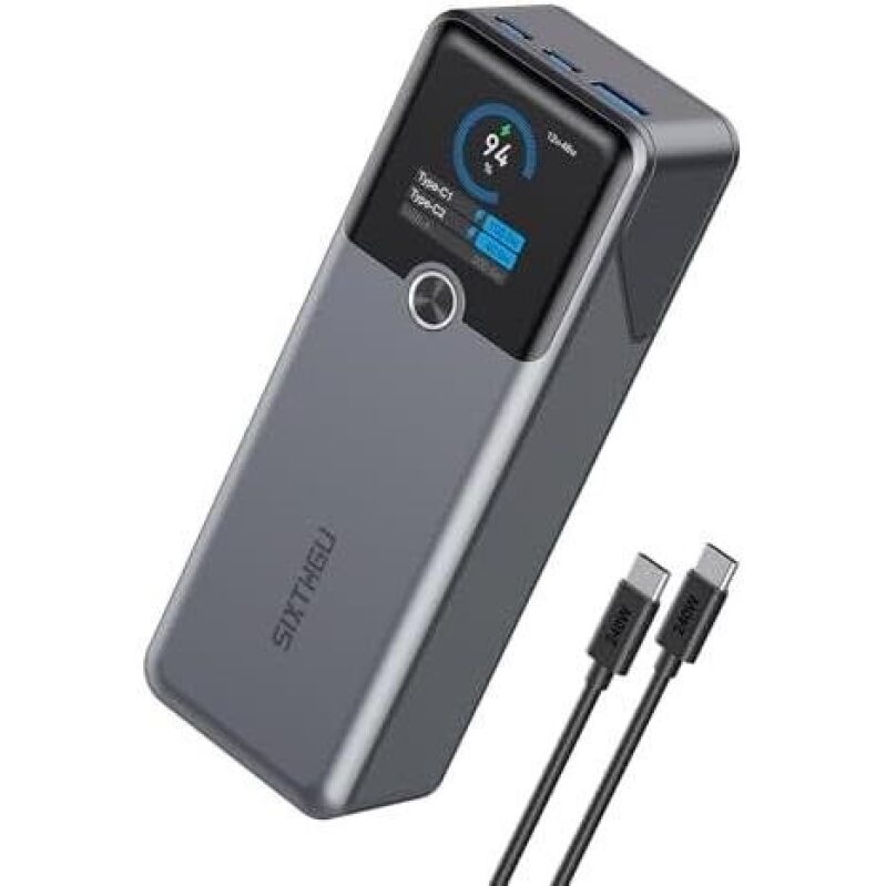 Unbeatable Deal on 3-Port 20000mAh 200W Laptop Charger - 74% OFF