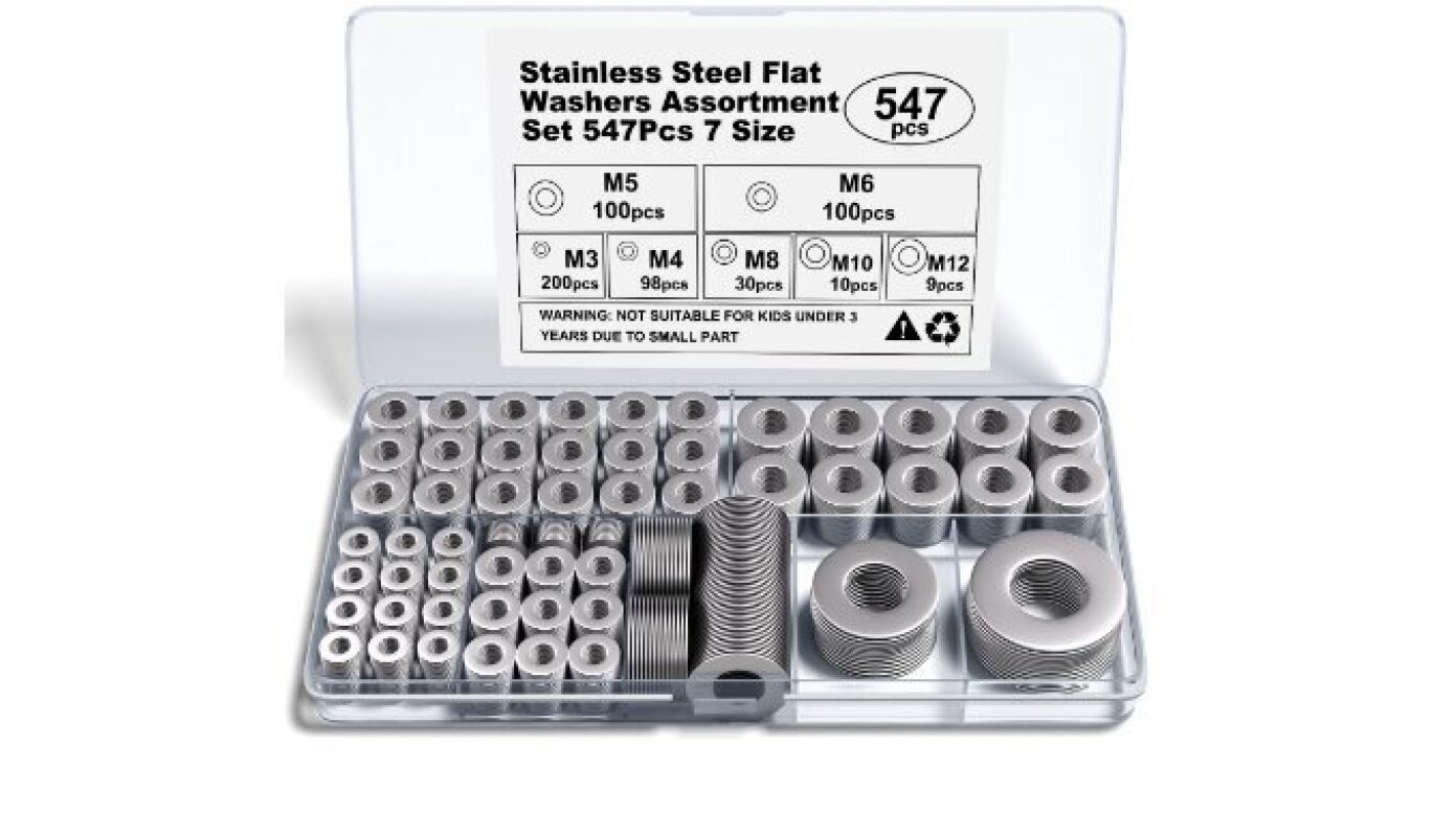 Stainless Steel Flat Washer Set – Reliable & Durable Metric Washers