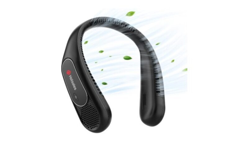 Hands-Free Bladeless Neck Fan: Portable & Rechargeable Cooling Solution