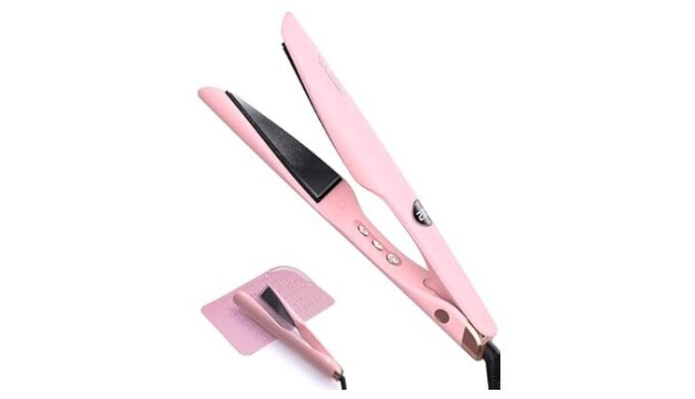 LANDOT Flat Iron Hair Straightener and Curler 2 in 1 - Ultimate Style Tool