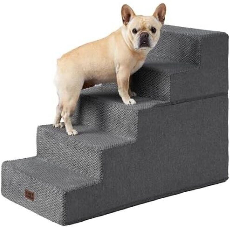 25-Inch Pet Stairs with Non-Slip Steps - Perfect for Dogs and Cats