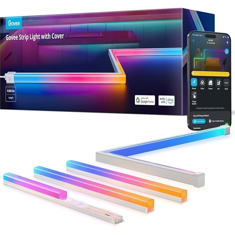 Govee RGBIC LED Strip Lights with Skyline Kit - Ultimate Home Lighting Solution