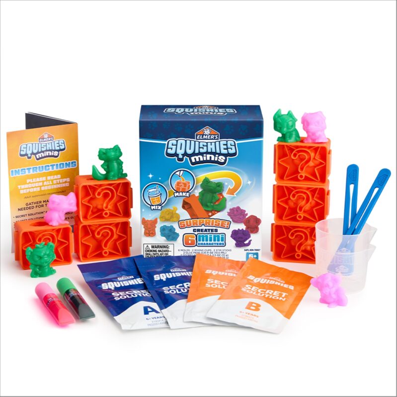 Elmer's Squishies Kids’ DIY Activity Kit: Fun and Safe Mini Squishies
