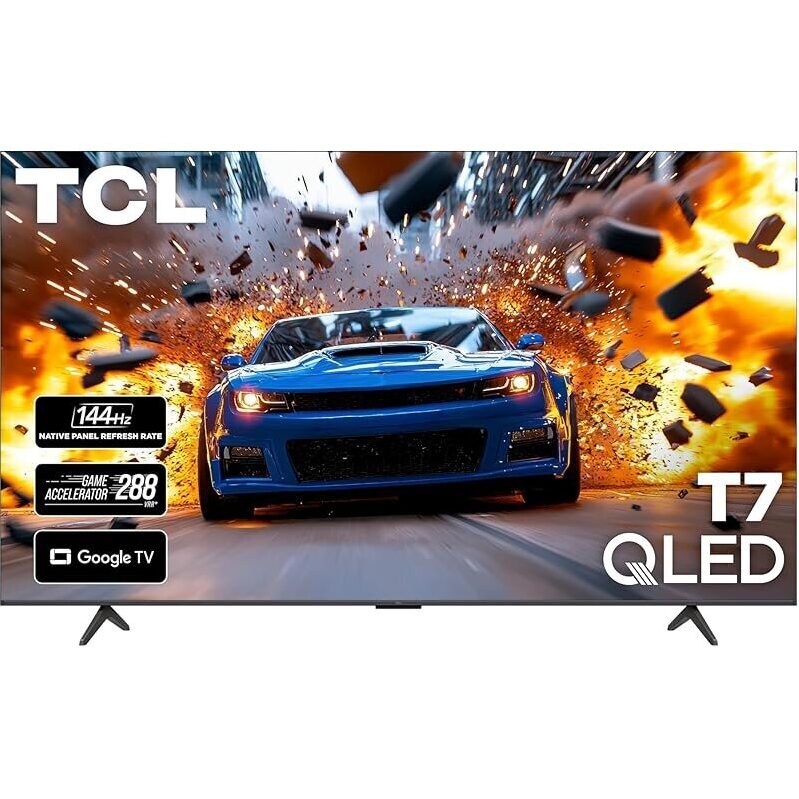 TCL T7 Series 85-Inch 4K QLED HDR Smart Google TV with Dolby Atmos