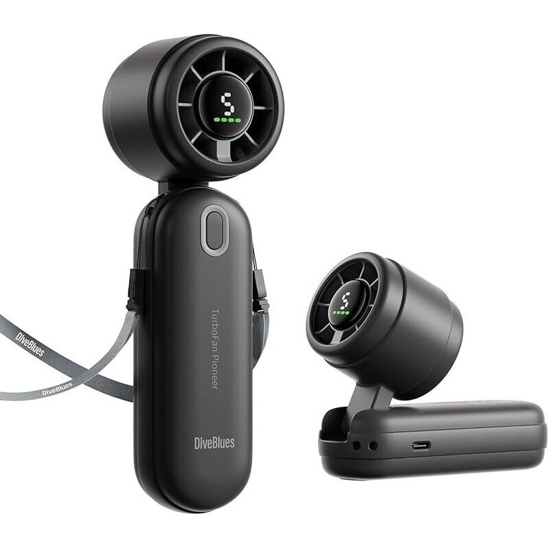 DiveBlues iTurbo Portable Handheld Turbo Fan - Jet-Speed Cooling