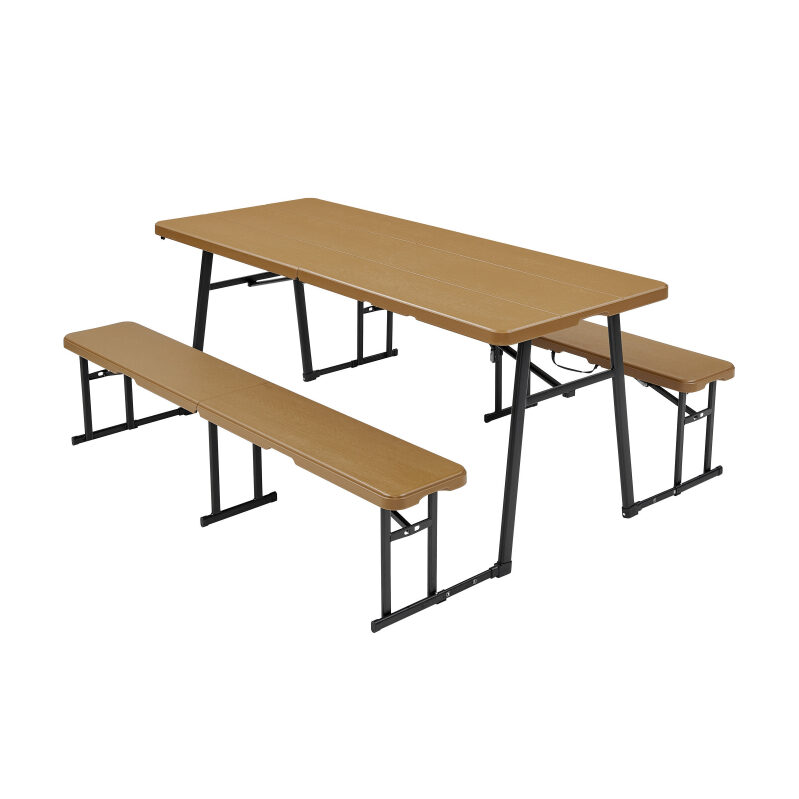 Versatile 6-Foot 3-in-1 Folding Picnic Table Set - Perfect for Any Gathering