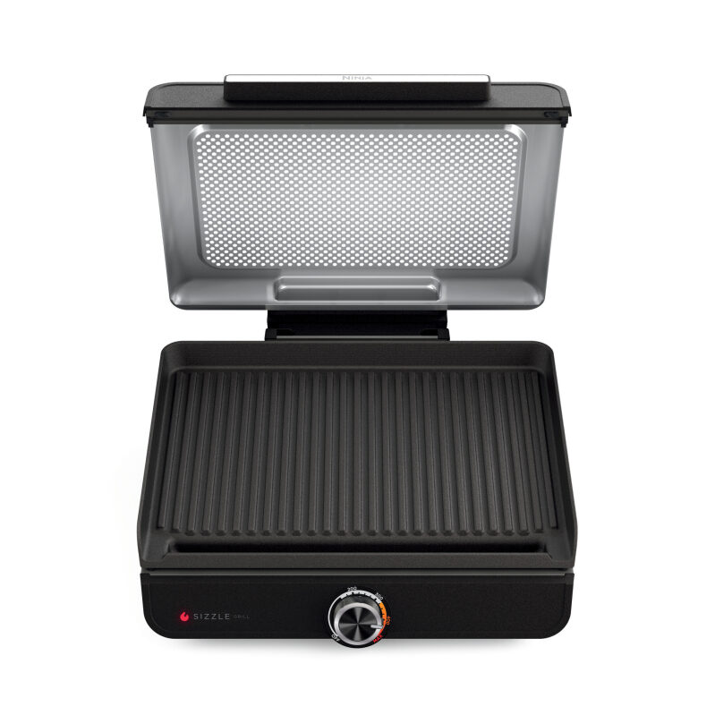 Ninja Sizzle 4-6 Serving Indoor Electric Grill w/Nonstick Grill Plate