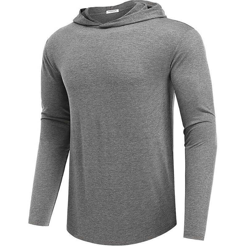 Pinspark Men's Lightweight Long Sleeve Pullover Hoodie - Modern and Functional Athletic Wear