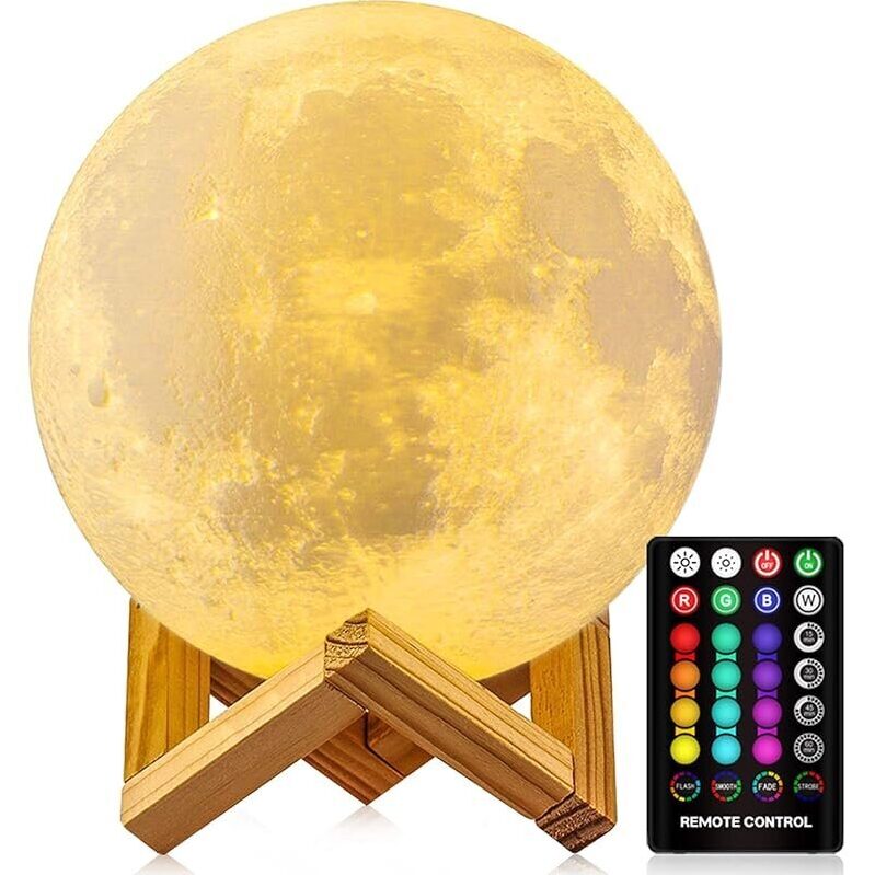 Elegant 16 Color Moon Lamp - Perfect Valentine's Gift
