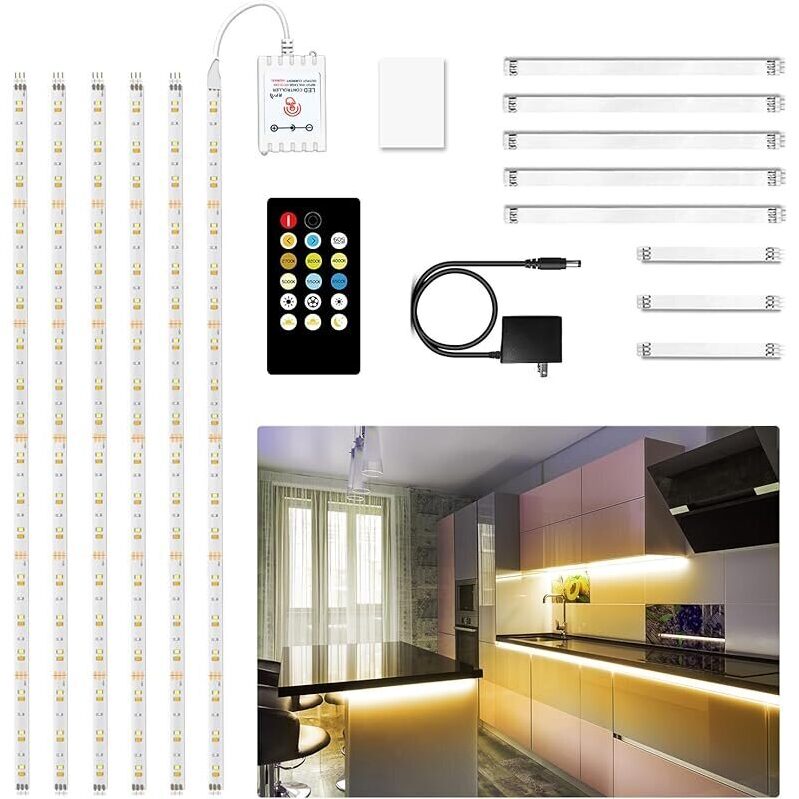 Upgrade Your Kitchen Lighting with DAYBETTER 6-Pack Dimmable LED Under Cabinet Lights