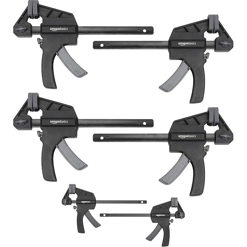 AmazonBasics 6-Piece Trigger Clamp Set - Ideal for DIY Projects