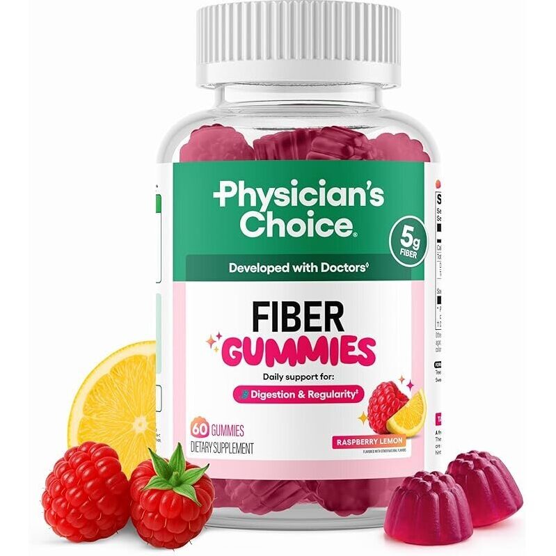 Physician's Choice Fiber Gummies - 60ct for Digestive Health
