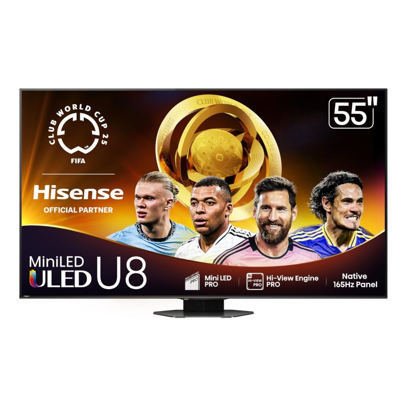 Hisense 55U8QG 55-inch Mini-LED ULED 4K UHD Google Smart TV - Ultimate Viewing Experience