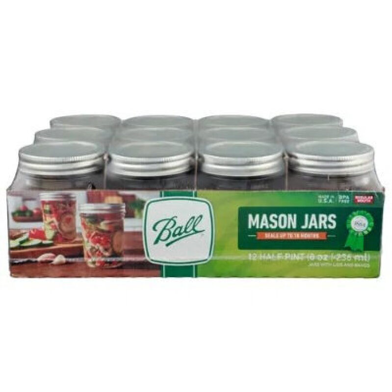 Ball Half-Pint Mason Jars - 12 Pack