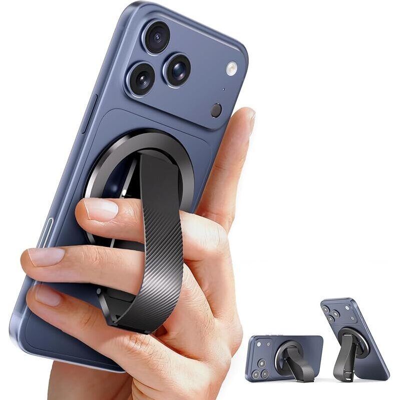 MagSafe Magnetic Phone Grip with Silicone Finger Strap