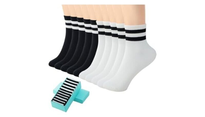 10 Pairs Casual Cotton Athletic Socks for Women