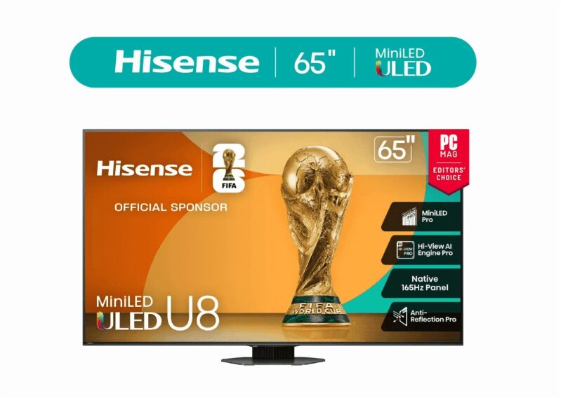 Hisense 65U8QG 65-inch Mini-LED ULED 4K UHD Smart TV - Ultimate Viewing Experience