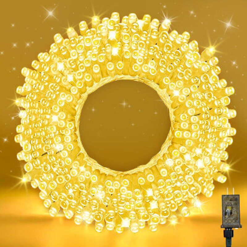 WASTROYAL 100FT Warm White LED String Lights - Perfect for Holiday Decorations