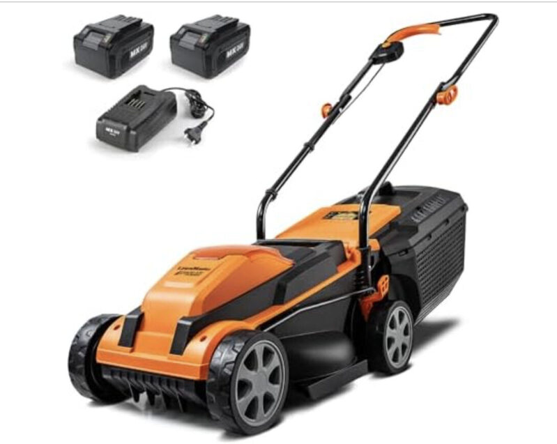 Affordable 24V Cordless Lawn Mower with Extra Batteries