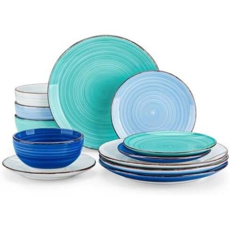 Hand-Painted Stoneware Dinnerware Set - Bonita Collection