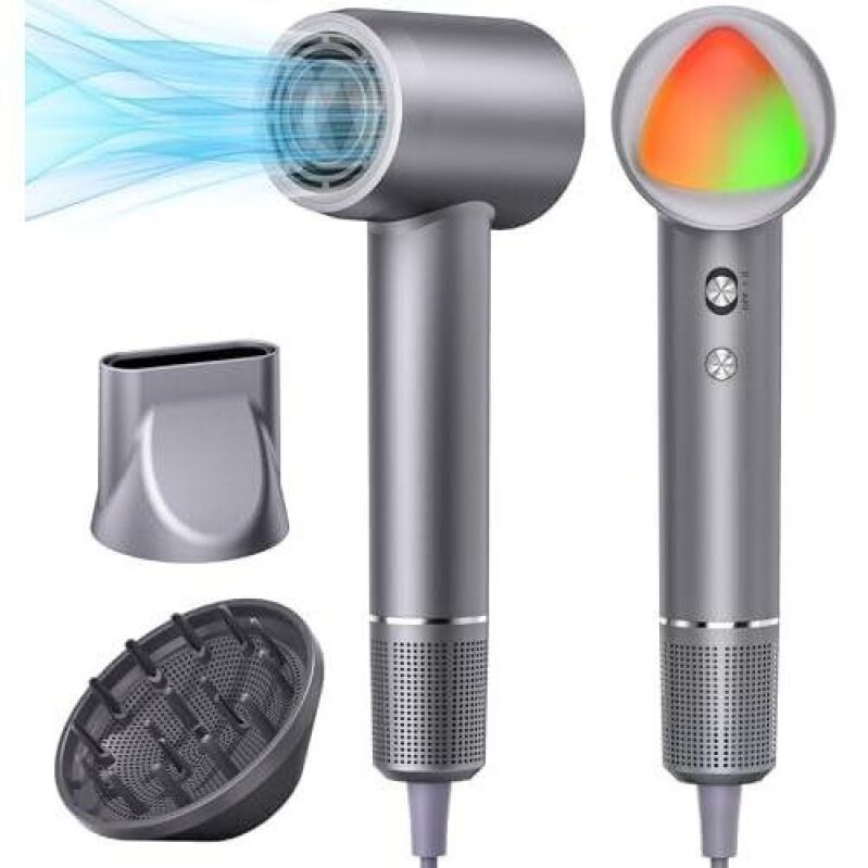 High-Performance 160,000 RPM Ion Hair Dryer with 5 Billion Negative Ions - 68% Off
