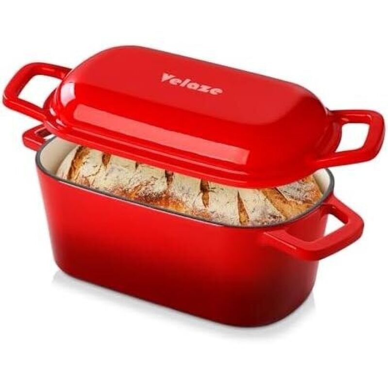 3.6QT Enameled Cast Iron Bread Pan - 50% OFF
