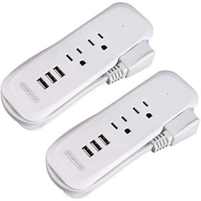 Double Travel Power Strip with USB Ports - 50% Discount